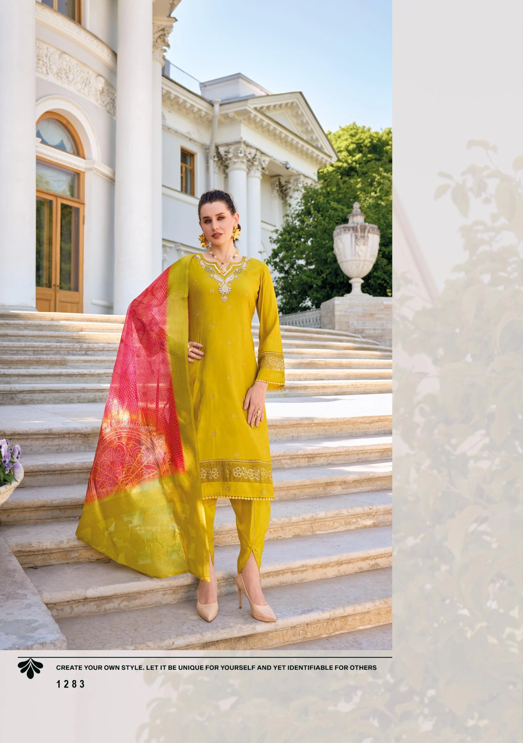 Lady Leela Tulips 2 Viscose Silk Wholesale Fancy Readymade Salwar Suit Catalog — Wholesale Readymade Suit, Lady Leela wholesale from Surat - Gallery Image 5
